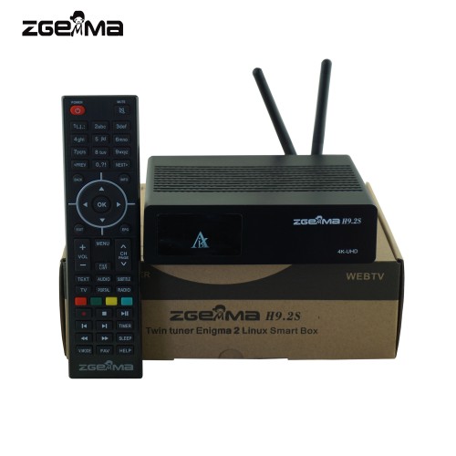 WiFi-Antenne E2 Linux 4K UHD H.265 ZGEMMA H9 Twin mit 2 DVB-S2X Tuner 2 CI 2 HEVC Satellien TV Receiver 